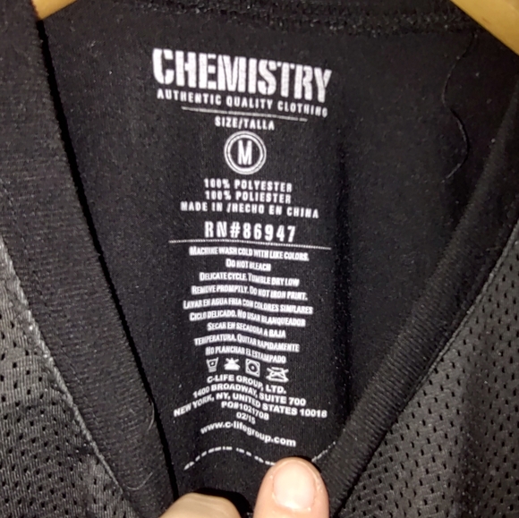 Chemistry size Medium Cats and moon Tshirt Black mesh - Picture 3 of 3